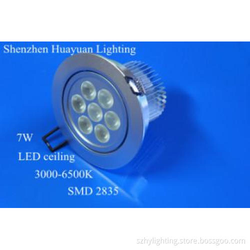 Newest Ceiling spot light 7W AC100V-240V 3000K-6500K